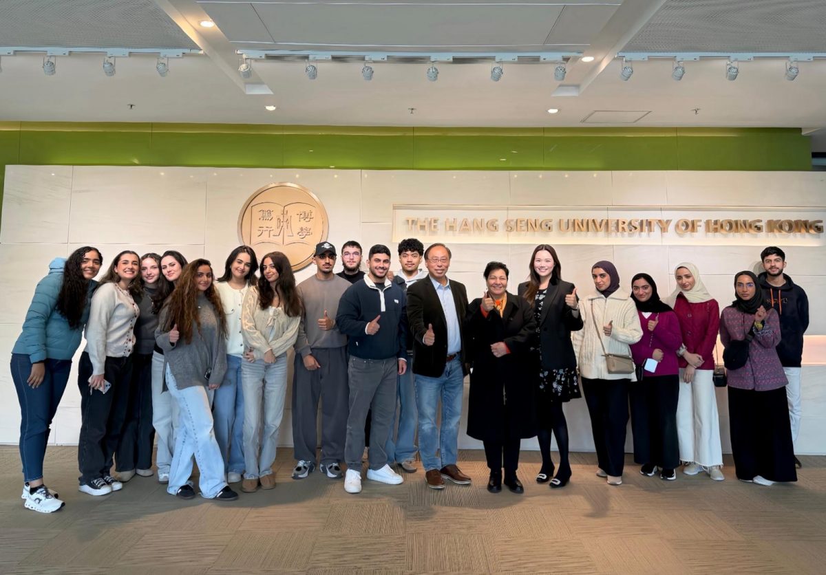 Prof. Louis Cheng Gave a Presentation to the Student Delegate from American University of Sharjah, The United Arab Emirates